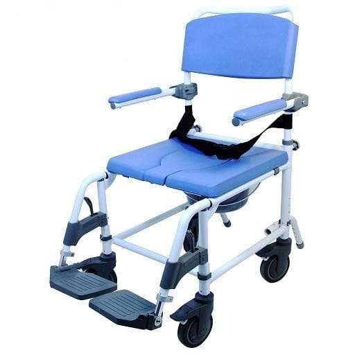 Healthline EZee Life 20″ Seat Non-Tilt Shower Commode Chair 185