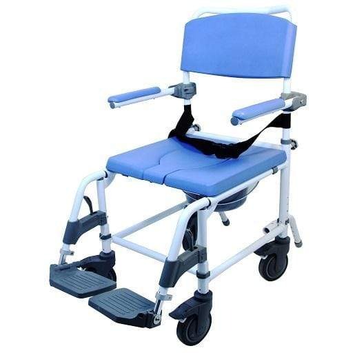 Healthline EZee Life 22″ Wide Seat Non-Tilt Shower Commode Chair 186