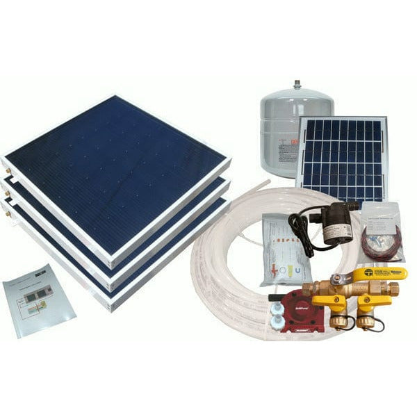 Heliatos Boat Freeze Protected Solar Water Heater Kit with Built-In Heat Exchanger