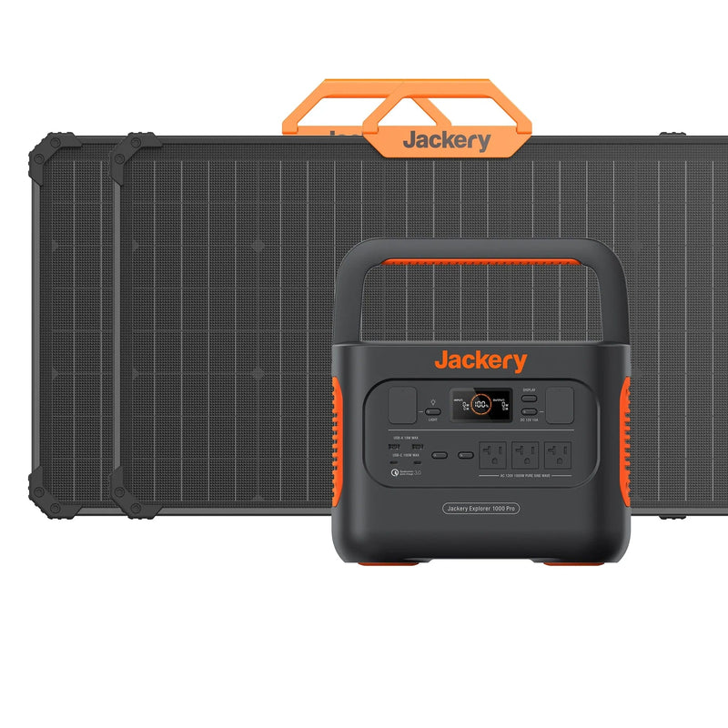 Jackery 1000 Pro_2SS80 + 2x SolarSaga 80W Solar Panel Solar Generator Kit