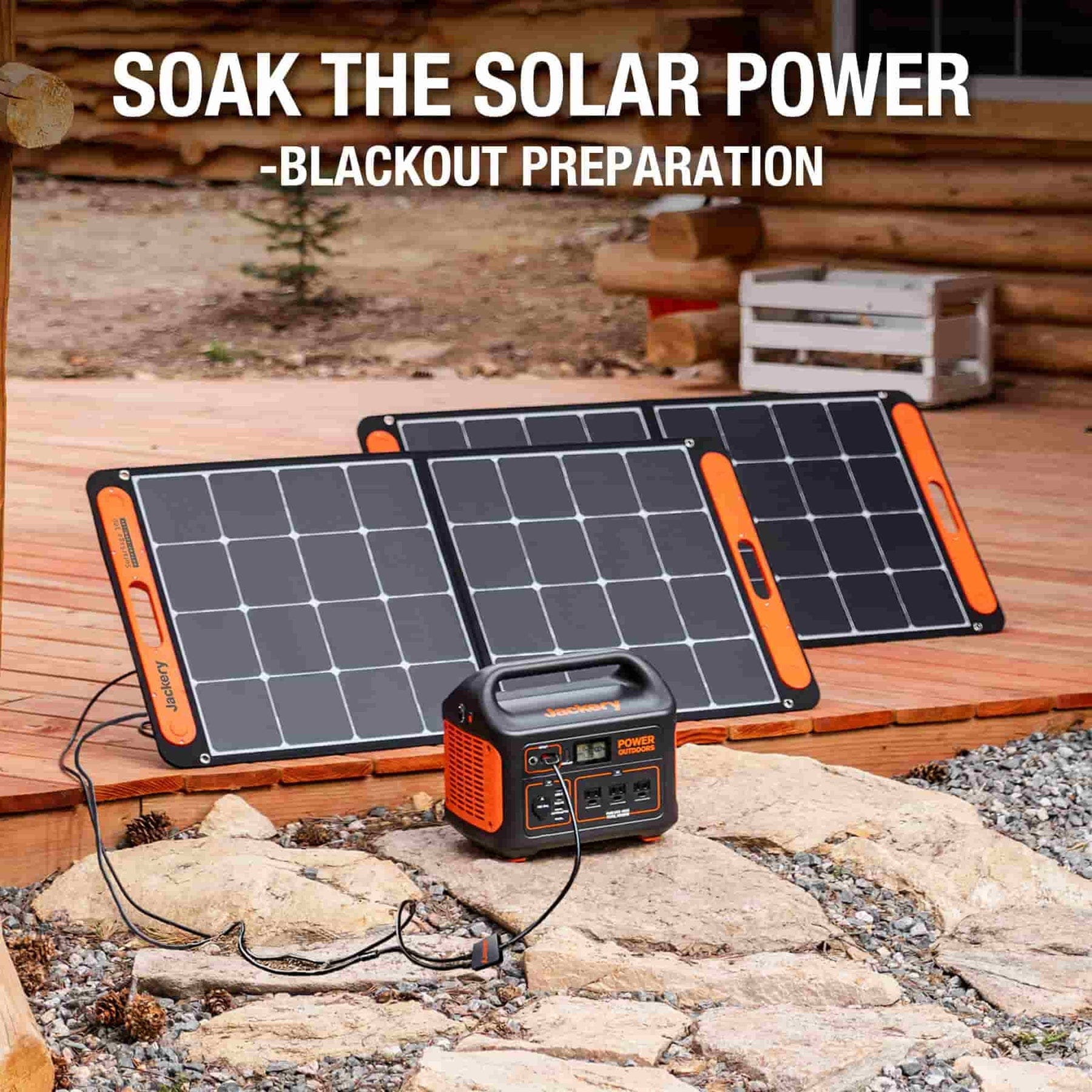 Jackery Explorer 290 + 1x SolarSaga 100W Solar Panel Solar Generator Kit JAE2901SP100