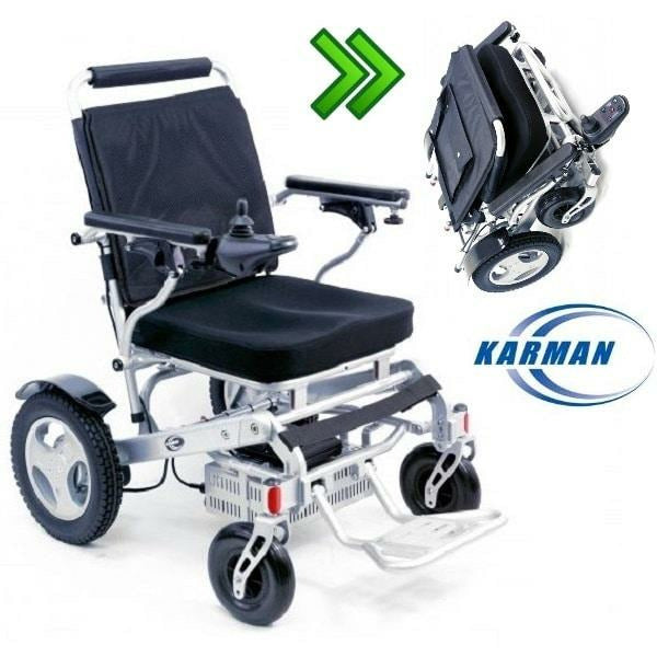 Karman Healthcare PW-F500 Tranzit Go Foldable Lightweight Power Wheelchair