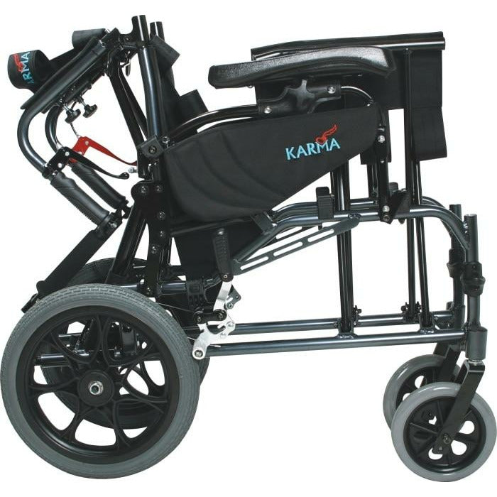 Karman Healthcare Reclining MVP-502-TP Ergonomic Lightweight Transport Wheelchair