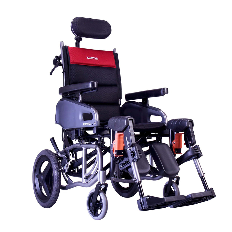Karman Healthcare Tilt-in VIP2-TR Space & Reclining Transport Wheelchair