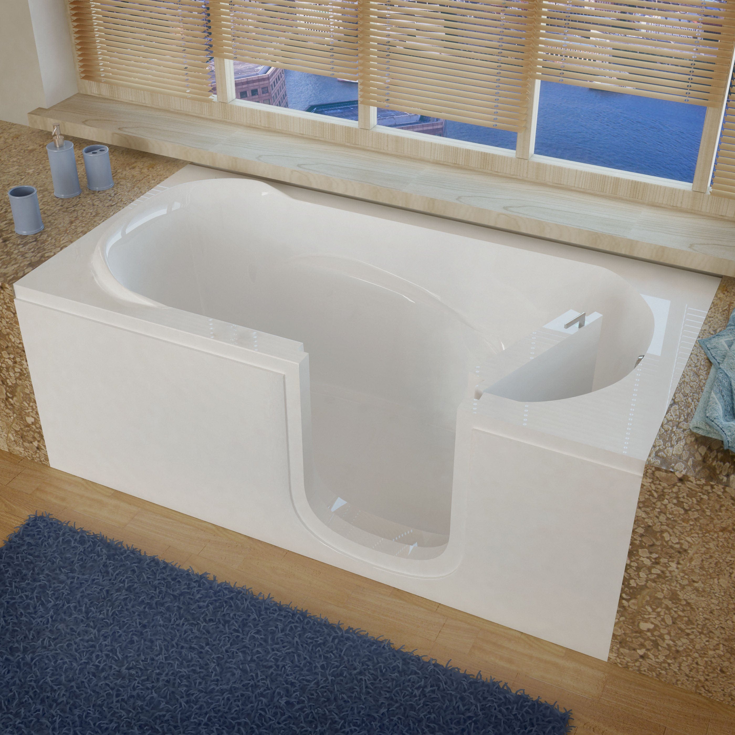 Meditub 3060SI Series Step-In 30 x 60 Alcove Walk-In Bathtub