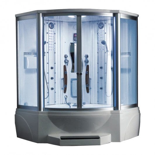 Mesa WS-608A 2 Person Walk-In Steam Shower with Jetted Tub