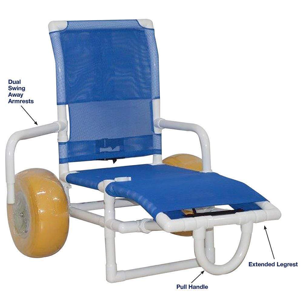 MJM 16" Seat to Floor Height Recreational All Terrain Wheelchair 725-ATC-YEL
