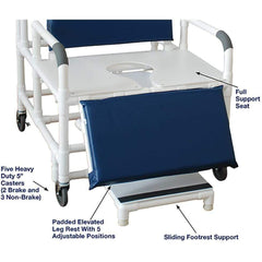 MJM 30" Wide Bariatric Reclining Shower Chair 196-30-BAR
