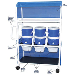 MJM Hydration Cart With Standard Mesh Canopy 835