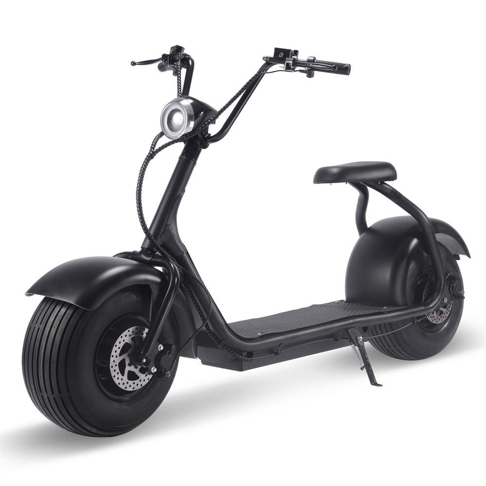 MotoTec Fat Tire 60v 18ah 2000w Lithium Electric Scooter Black – Mobility Paradise