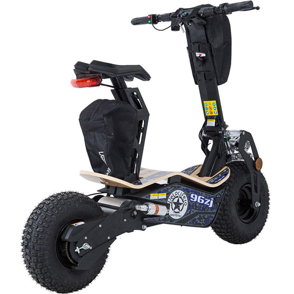 MotoTec Mad 48V/12Ah 1600W Fat Tire Electric Scooter MT-Mad-1600_Blue