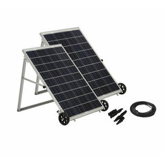 Nature's Generator Elite 100Ah Power Pod + 2x 100W Solar Panel Solar Generator Kit