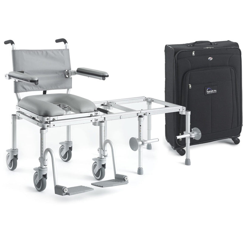 Nuprodx Multichair Portable Tub and Commode Slider System With Carrying Case MC6000TX