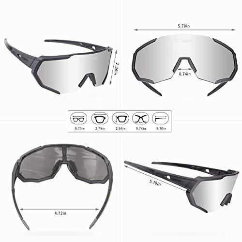 Polarized Cycling Sunglasses with 3 Interchangeable Lenses