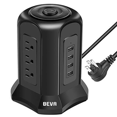 Power Charging Station Tower with 6ft Extension Cord