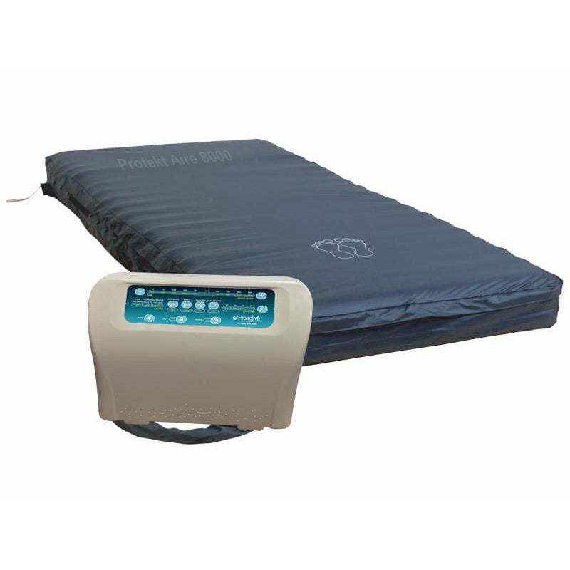 Proactive Medical Protekt Aire 8000BA-48 48" Low Air Loss/Alternating Pressure Mattress System with Raised Rails 80085RR