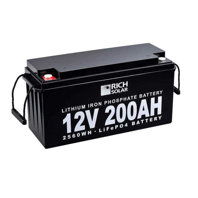 Rich Solar 12V/200Ah LiFePO4 Deep Cycle Battery