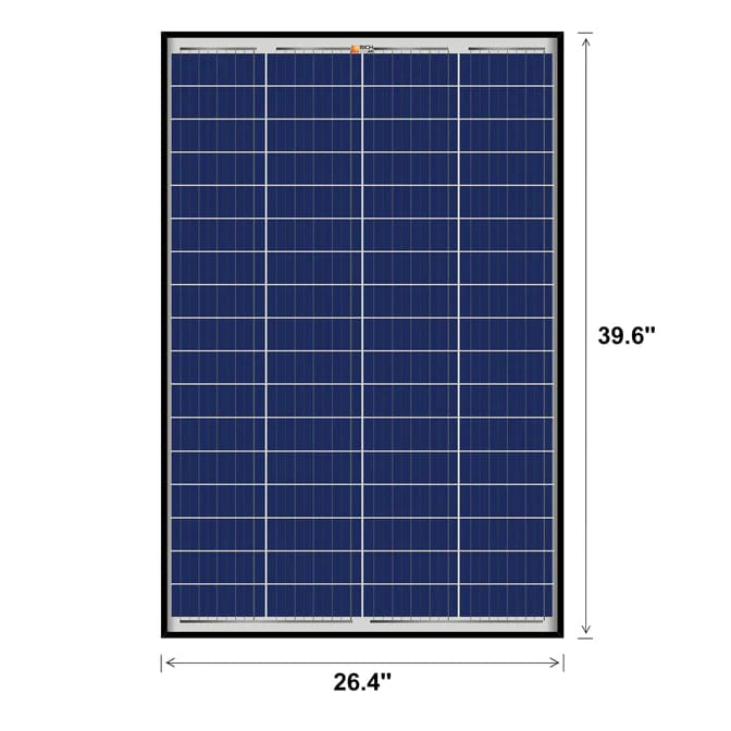 Rich Solar Mega 100W 12V Polycrystalline Solar Panel