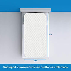 RMS Ultra Soft 4-Layer Washable and Reusable Incontinence Bed Pad - Waterproof Bed Pads, 34"X72"