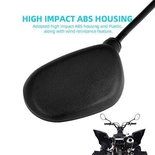 Set of ATV Rear View Mirror, ISSYAUTO 360 Degrees Ball-Type Side Rearview Mirror with 7/8" Handlebar Mount Compatible with Motocycle Scooter Moped Polaris Sportsman Honda ATV Dirt Bike Cruiser Chopper