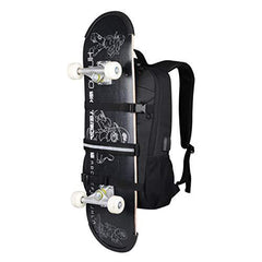 Skateboard Backpack with Anti-Theft Lock and USB Charging Port