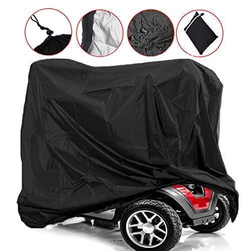 Sqodok Mobility Scooter Cover Waterproof, Power Scooter Cover Wheelchair Cover for Travel, 300D Oxford Fabric Rain Protector from Dust Dirt Snow Rain Sun Rays - 67 x 24 x 46 inch (L x W x H)
