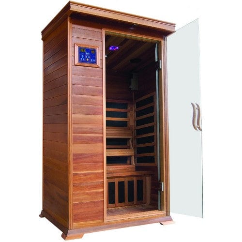 SunRay HL100K Sedona Low EMF Indoor 1 Person Far Infrared Sauna
