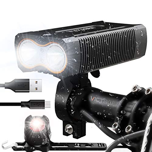 USB 2400 Lumens Rechargeable Bike Light