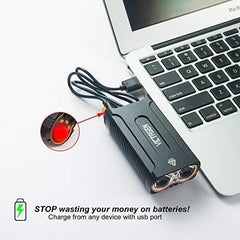 USB 2400 Lumens Rechargeable Bike Light