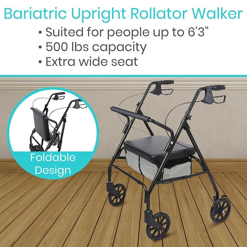 Vive Health Bariatric Rollator Walker