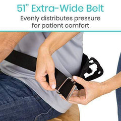 Vive Transfer Belt with Handles - Medical Nursing Safety Gait Patient Assist - Bariatric, Pediatric, Elderly, Handicap, Occupational & Physical Therapy - PT Gate Strap Quick Release Metal Buckle