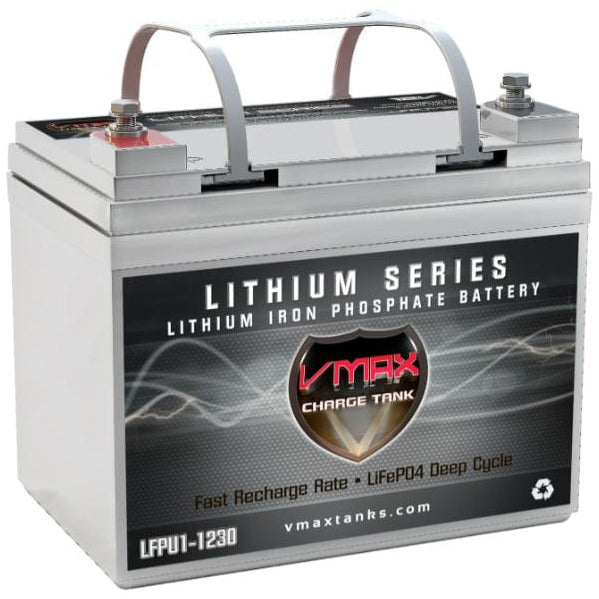 Vmaxtanks LFPU1-1230 12.8V/30Ah LiFePO4 Deep Cycle Battery