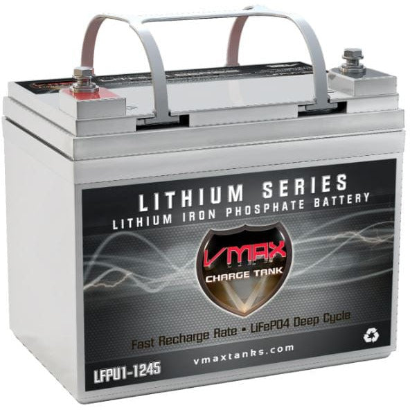 Vmaxtanks LFPU1-1245 12.8V/45Ah LiFePO4 Deep Cycle Battery