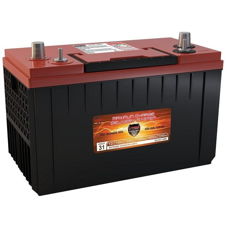Vmaxtanks XCA31-1400 12V/100Ah Xtreme Cranking Amps AGM Deep Cycle Battery