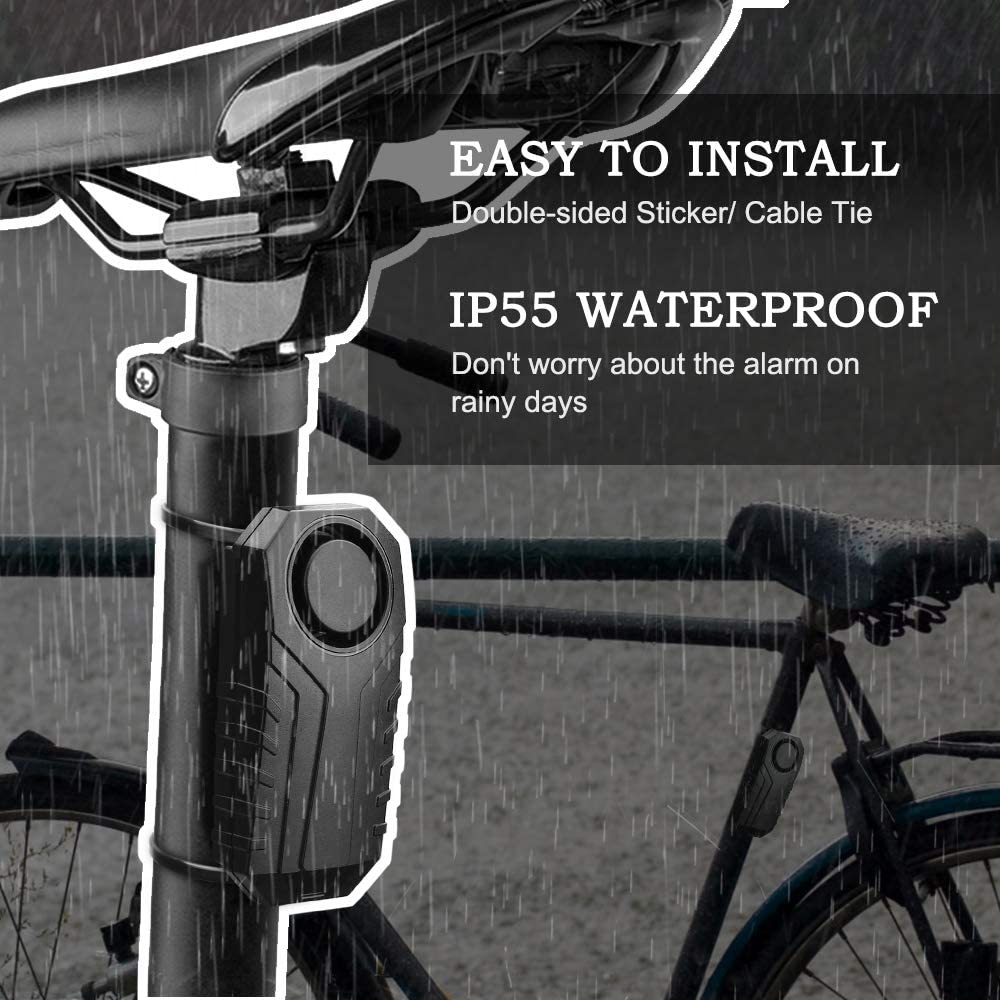 Waterproof Bike Alarm with Remote