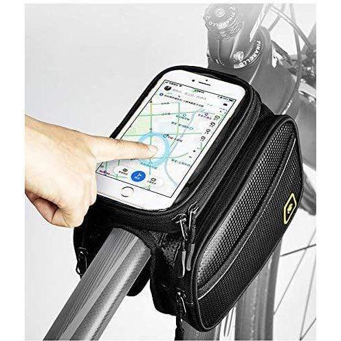 Waterproof Large Capacity Bike Frame Bag with Touch Screen Cell Phone Case