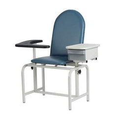 Winco Solace Plastic Resin Seat/Back Phlebotomy Chair with Drawer 2572