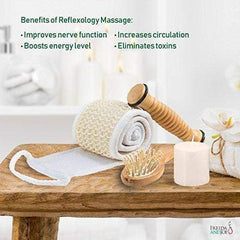 Wooden Massage and Reflexology Aromatherapy Kit